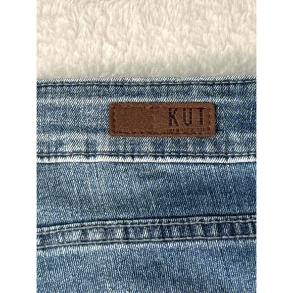 Kut From The Kloth High Rise Toothpick Skinnny Size 6 Whiskered Medium Wash Jean - Picture 8 of 8